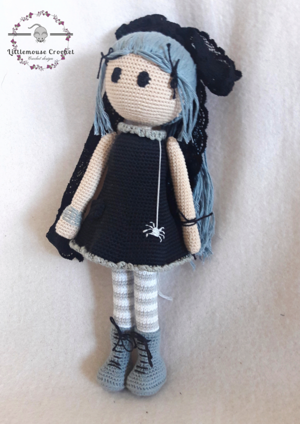 Olivia the gothic doll pattern
